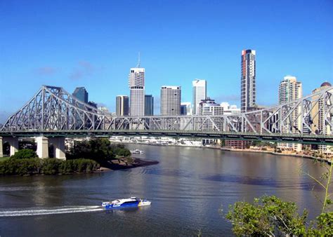 The Brisbane skyline and Brisbane River-Australia