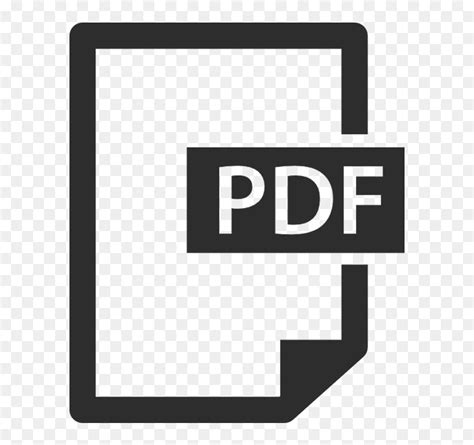 Pdf Document Icon - Pdf Logo Black And White, HD Png Download - vhv