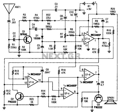 Rf Signal Detector Circuit Diagram - Circuit Diagram