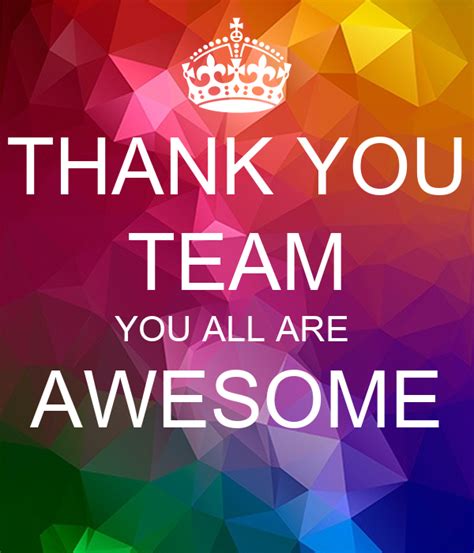 THANK YOU TEAM YOU ALL ARE AWESOME Poster | chirag | Keep Calm-o-Matic