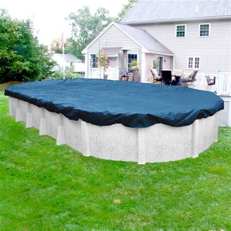 Above Ground Oval Tarp-Type Pool Cover – Spartan Pool Products