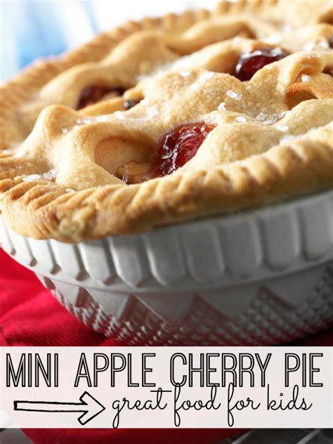 Mini Apple Cherry Pie Recipe for Kids - My Life and Kids