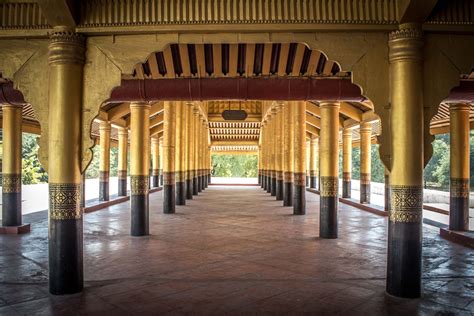 Visiting the Royal Palace in Mandalay, Myanmar