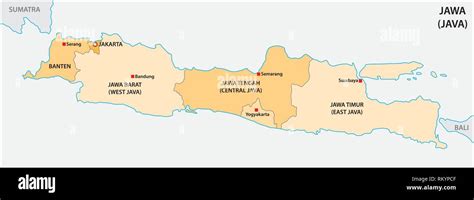 simple administrative and political vector map of indonesian island ...