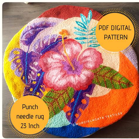 Punch Needle Rug Digital PDF Pattern Punch Needle Rug Rug Pattern 23 ...