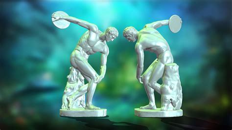 Discobolus statue free VR / AR / low-poly 3D model | CGTrader