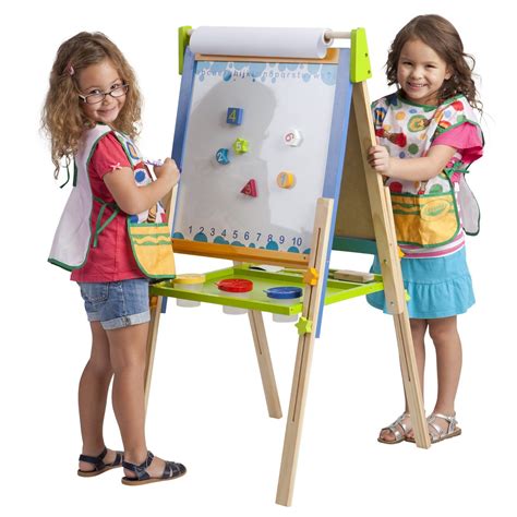 ECR4Kids 3-in-1 Premium Standing Adjustable Art Easel with Accessories ...