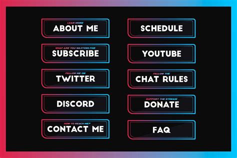 twitch panel design | Youtube design, Twitch, Design