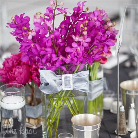 Floral Fuchsia Centerpieces