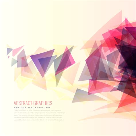 colorful abstract triangle shapes vector background - Download Free ...