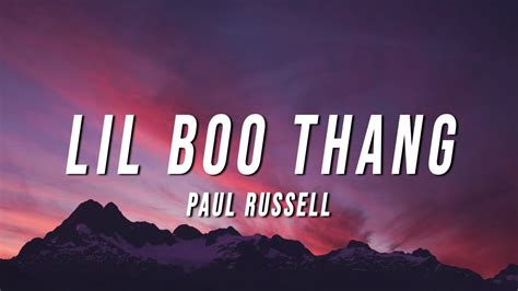 Paul Russell - Lil Boo Thang (Lyrics) - YouTube