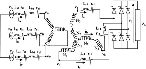 Equivalent circuit of static power converter branch. | Download Scientific Diagram