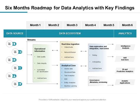 Six Months Roadmap For Data Analytics With Key Findings | Presentation ...