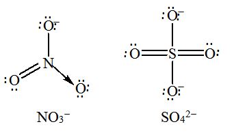 Is there any dative bond(molecular bond)in SO4 2- and NO3-?????if so please give the Lewis ...