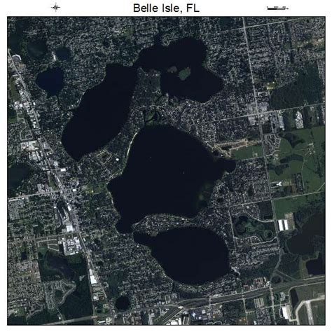 Aerial Photography Map of Belle Isle, FL Florida