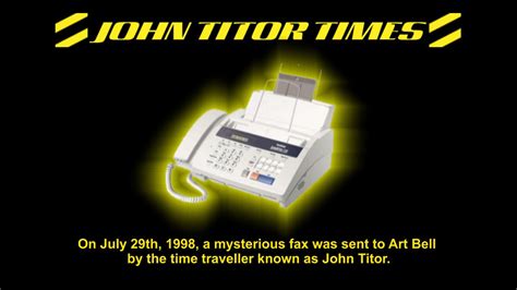 John Titor 1st Fax sent to Art Bell (July 29th, 1998) - YouTube