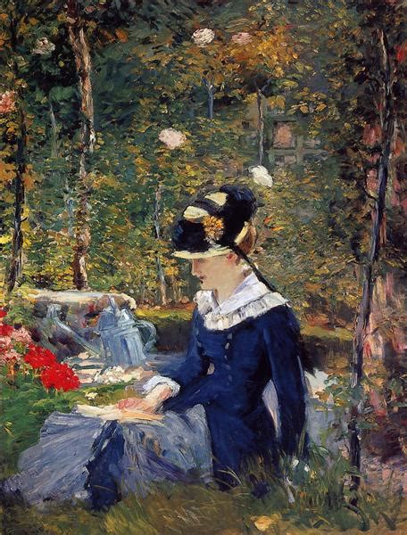 Young woman in the garden, 1880 - Edouard Manet - WikiArt.org