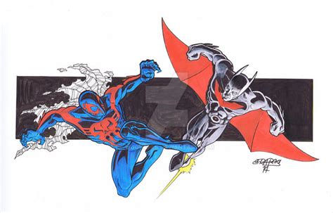 Spider-man 2099 and Batman Beyond by wjgrapes on DeviantArt