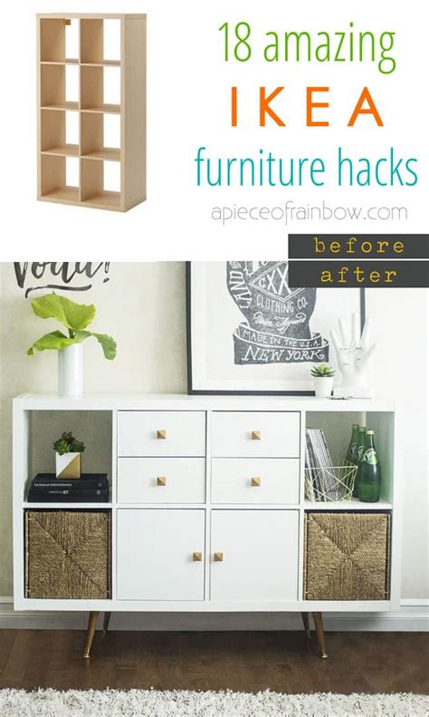 Easy Custom Furniture With 18 Amazing Ikea Hacks - A Piece Of Rainbow