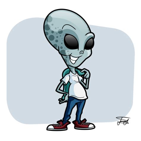 cartoon-alien - Cartoonist For Hire