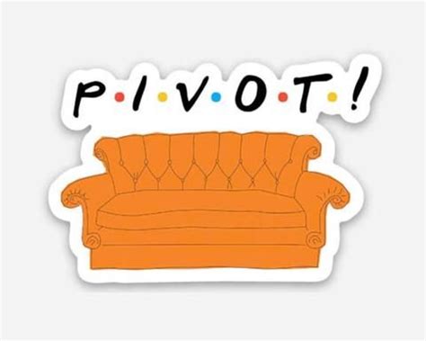 Pivot Friends Vinyl Sticker Cute Laptop Stickers, Cool Stickers ...