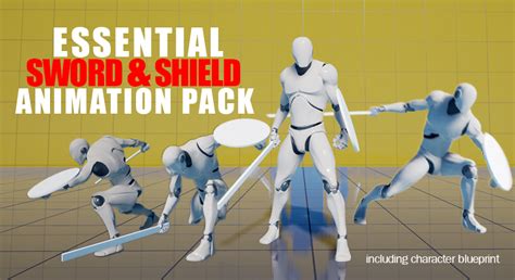 Essential Sword & Shield Animation Pack in Animations - UE Marketplace