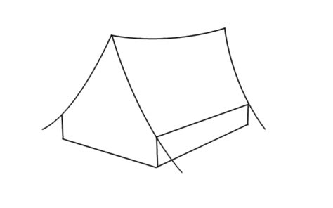 How to Draw a Tent? | Step by Step Tent Drawing for Kids