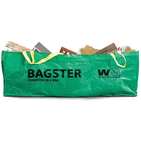 Waste Management Bagster Dumpster in a Bag | Dumpster bag, Green bag, Dumpster