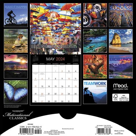 Motivational Classics 2024 Wall Calendar - Calendars.com