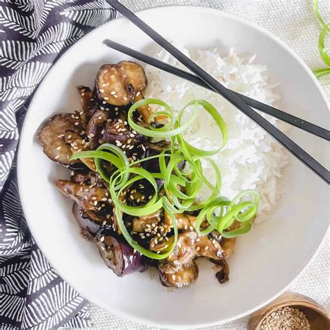 Japanese Eggplant and Oyster Mushroom Stir Fry - Big Delicious Life