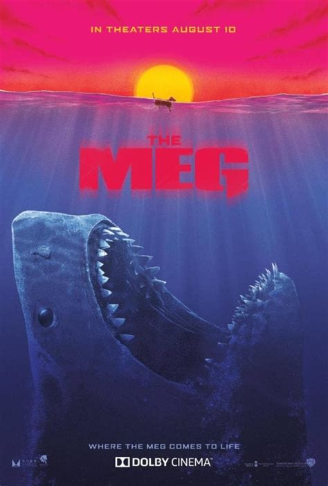 The Meg gets a Jaws-inspired poster