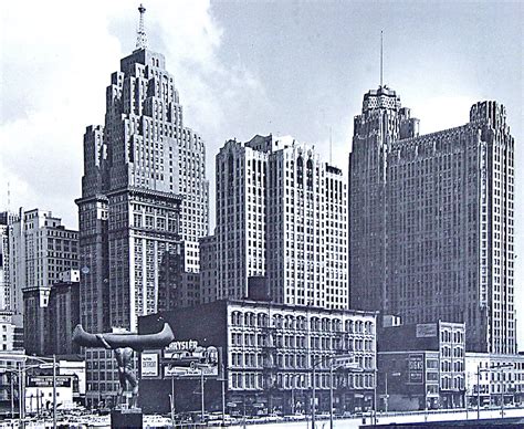 Downtown Detroit 1950s | B&W photo shot by Rolleiflex from C… | Flickr