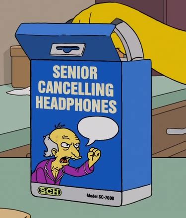 Senior Cancelling Headphones - Wikisimpsons, the Simpsons Wiki