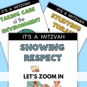 Mitzvah Mitzvot Classroom Poster Set - Etsy