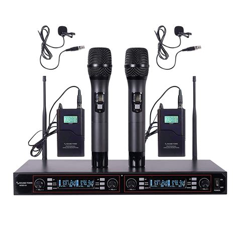 Sound Town Professional UHF Handheld Wireless Microphone System with ...