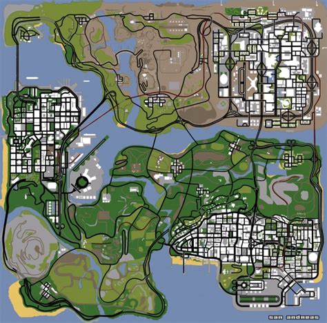 GTA San Andreas Original GTA SA Map Mod - GTAinside.com