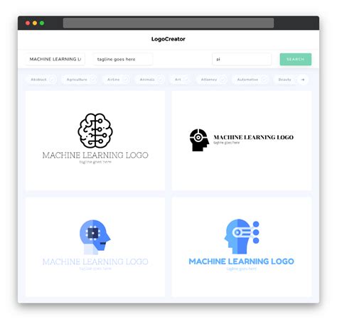 Machine Learning Logo Design: Create Your Own Machine Learning Logos