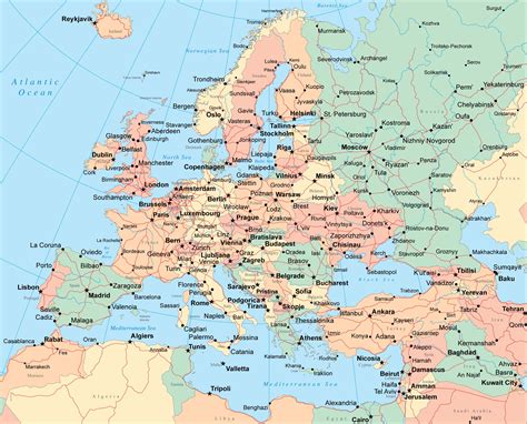 Map of Europe - Europe Maps and Geography