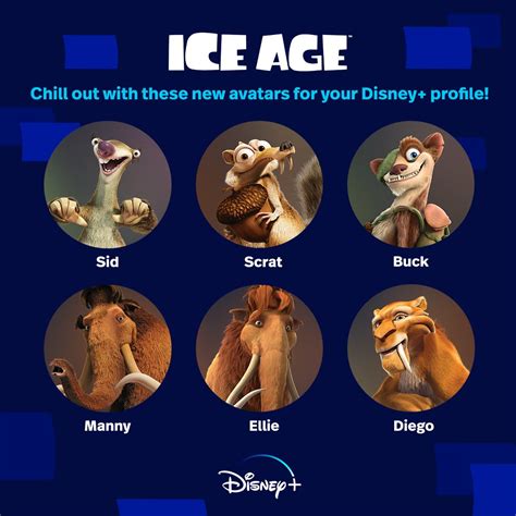 Disney+ on Twitter: "Just dropping these *cool* new Ice Age avatars for ...