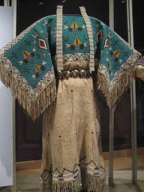 Yankton Dakota (Sioux) Two-Hide Pattern Dress with Fully Beaded Yoke ...