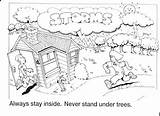 Natural Disaster Coloring Book Sketch Page sketch template