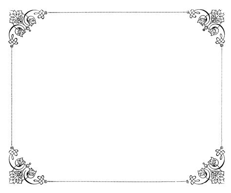 transparent background elegant border png - Clip Art Library