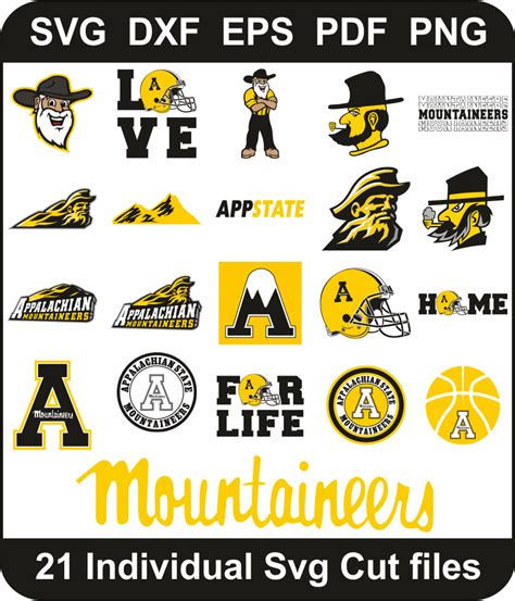 Appalachian State Mountaineers Svg Bundle