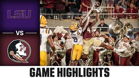 LSU vs. Florida State Game Highlights | 2023 ACC Football - YouTube