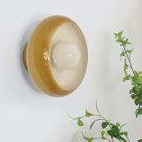 Mid-Century Modern Glass Wall Lamp Bedside Sconce