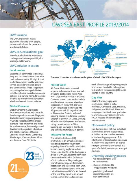 UWCSEA East College Profile by uwcsea - Issuu