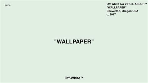 I was bored in class so I made an offwhite wallpaper enjoy! http://ift.tt/2AFdlof | Wallpaper ...