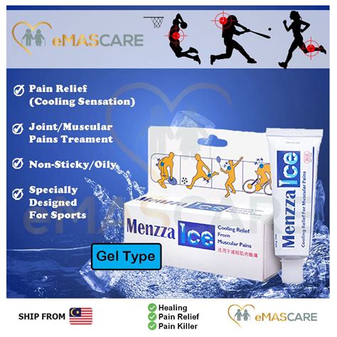 Menzza Ice Gel Sports Pain-Relief Cream Muscle Joint Shoulder Arthritis Back Pain Anti-Pain ...