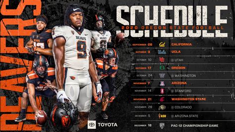 Go Beavs - 10 for '20 - the Oregon State Football schedule...