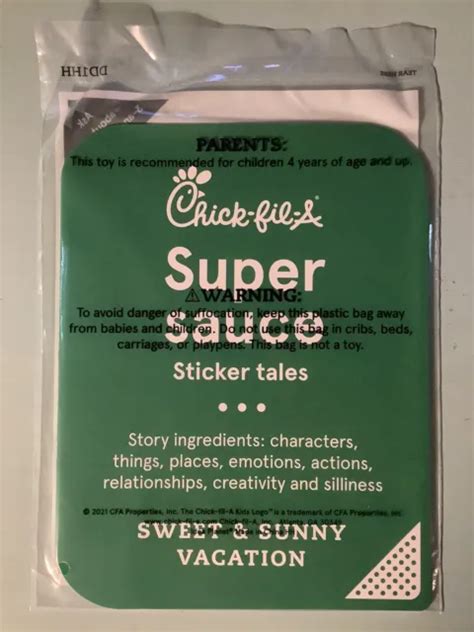 CHICK-FIL-A KID'S MEAL : Super Sauce Sticker Tale : Sweet & Sunny ...